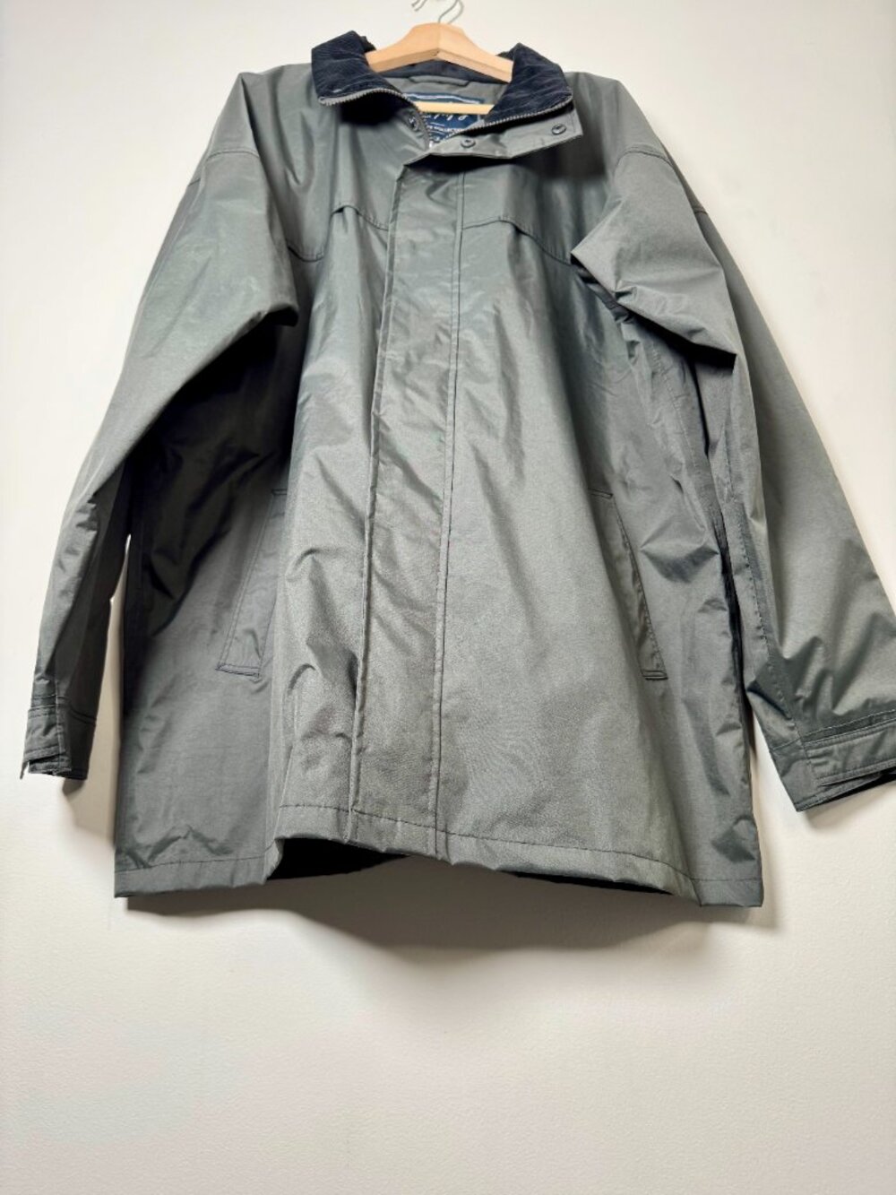 Jack Murphy Men's Green Waterproof Utility Corduroy Trim Coat Jacket Sz 2XL - Picture 2 of 12